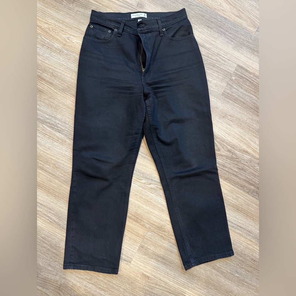 Abercrombie & Fitch Curve Love 90s Straight Ultra High Rise